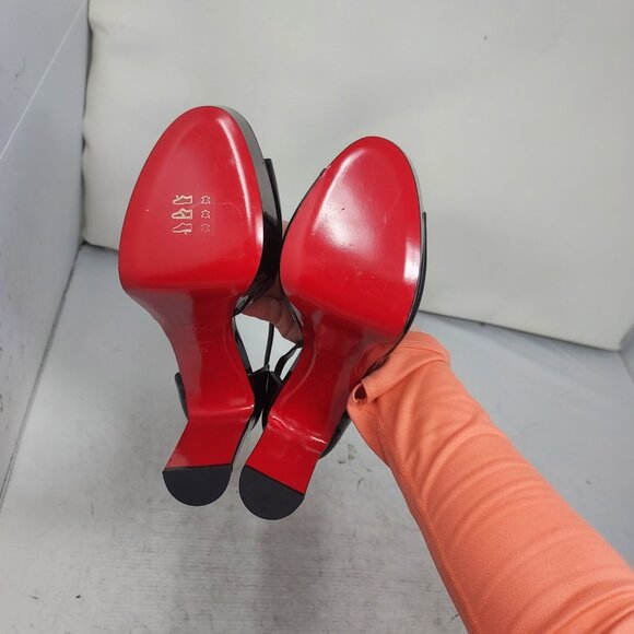 Christian Louboutin Black Sandaloo Patent Platform Sandal - Picture 2 of 11